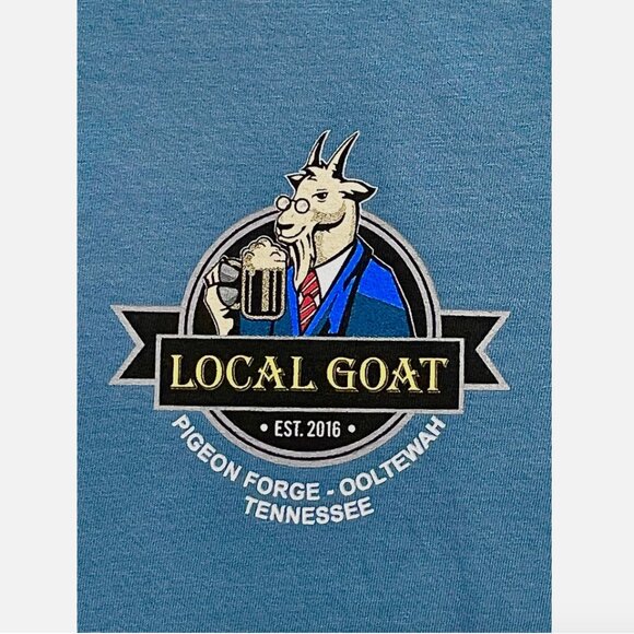 NEW! THE LOCAL GOAT RESTAURANT BEER MUG LOGO TEE SOUVENIR T-SHIRT ADULT SMALL S - Picture 5 of 11